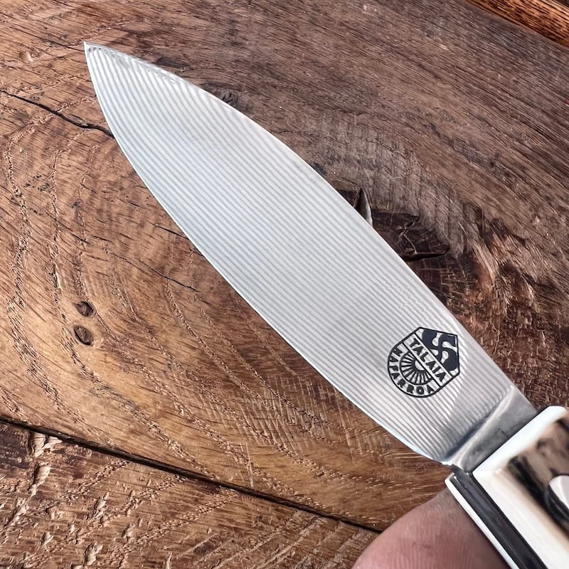 couteau basque nafarroa ivoire de mammouth lame damas inox 00001