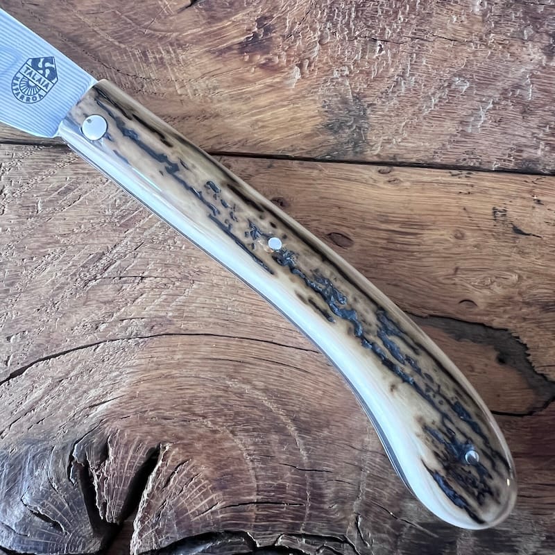 couteau basque nafarroa ivoire de mammouth lame damas inox 00002
