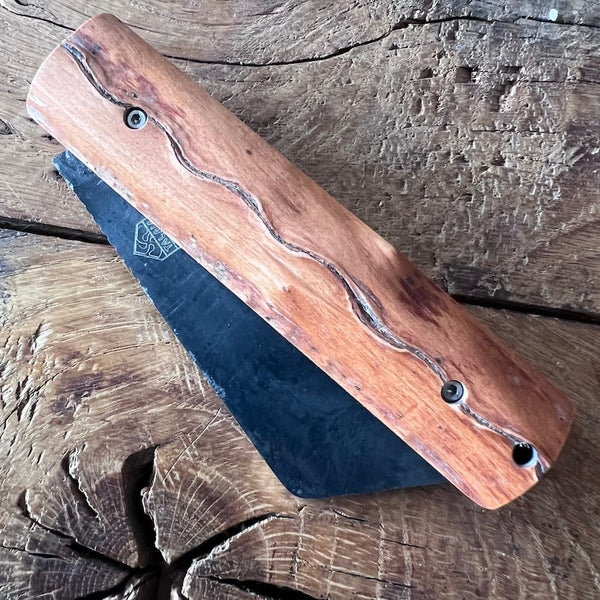 couteau basque pliant handia carbone bois néflier 5