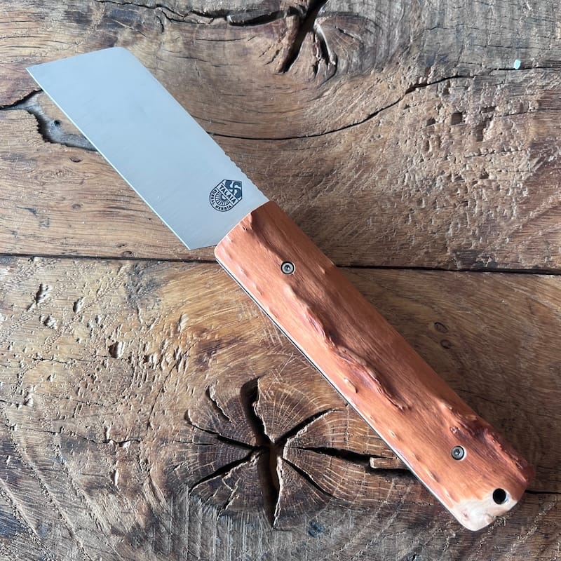 couteau basque pliant handia inox bois néflier 1