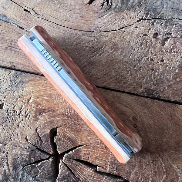 couteau basque pliant handia inox bois néflier 7