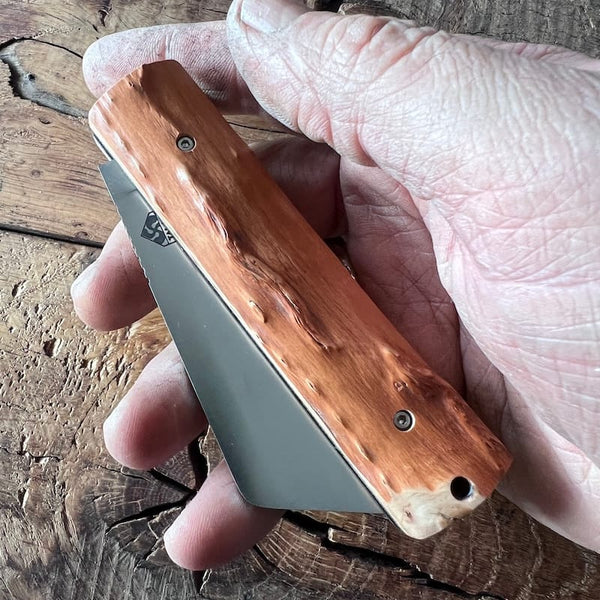 couteau basque pliant handia inox bois néflier 9