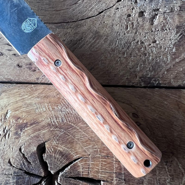 couteau basque pliant mini handia carbone bois néflier 2
