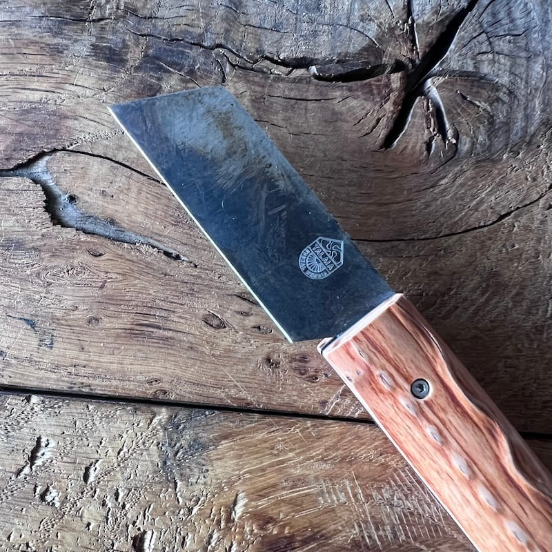 couteau basque pliant mini handia carbone bois néflier 3