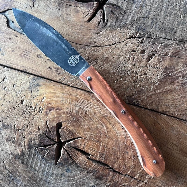 couteau basque pliant nafarroa carbone bois néflier 1