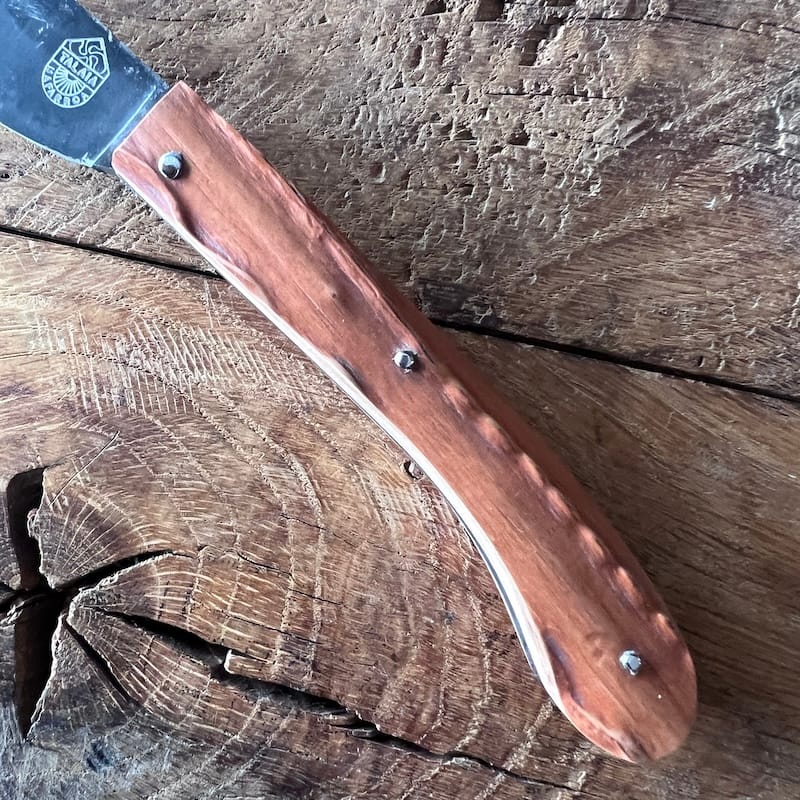 couteau basque pliant nafarroa carbone bois néflier 2