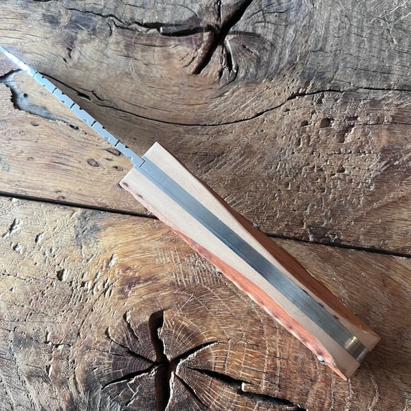 couteau basque pliant nafarroa carbone bois néflier 4