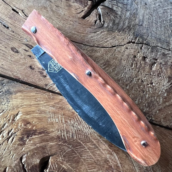 couteau basque pliant nafarroa carbone bois néflier 6