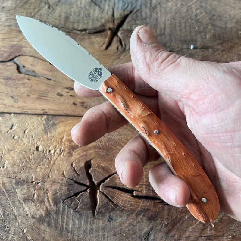 couteau basque pliant nafarroa inox bois néflier 4