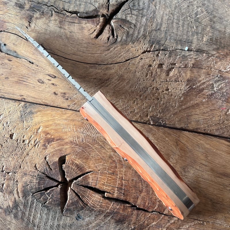 couteau basque pliant nafarroa inox bois néflier 5