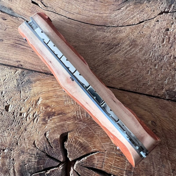 couteau basque pliant nafarroa inox bois néflier 6