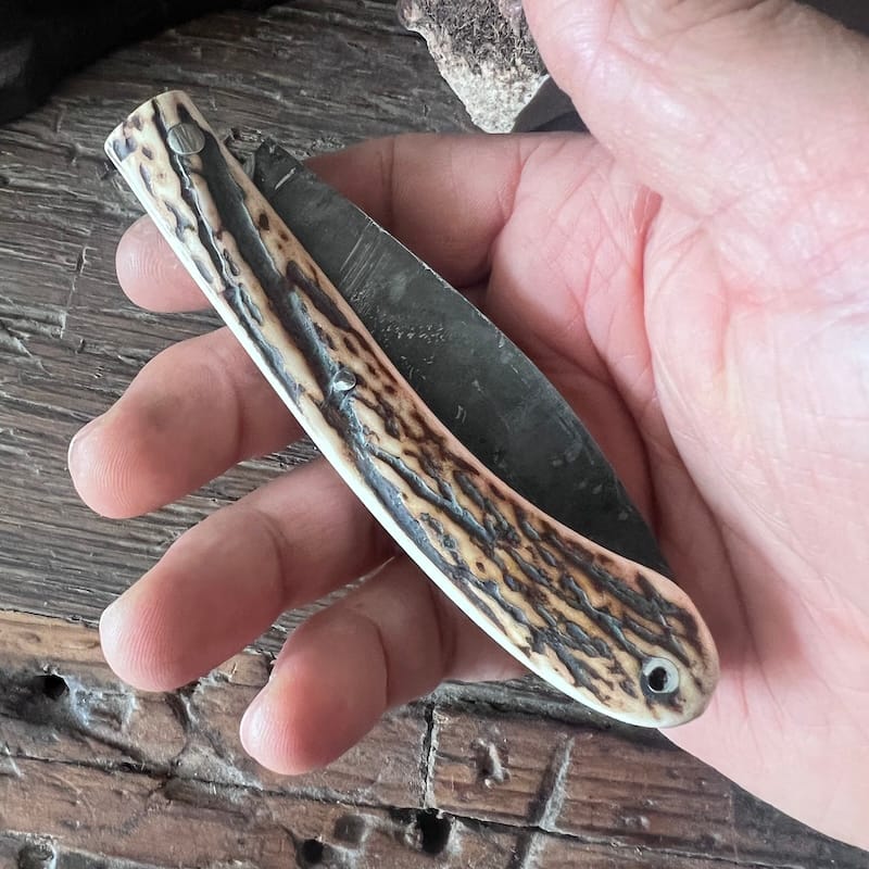 couteau basque pliant nafarroa talaia cerf carbone 00007