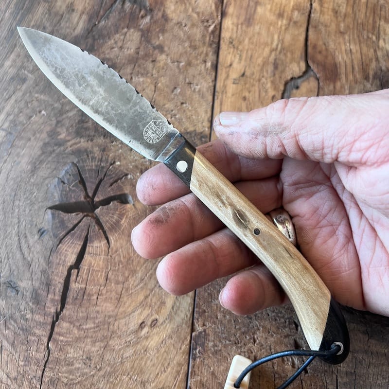 couteau basque talaia couteau du berger nafarroa ivoire ebene carbone 3