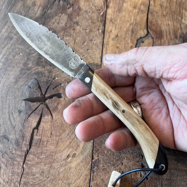 couteau basque talaia couteau du berger nafarroa ivoire ebene carbone 3