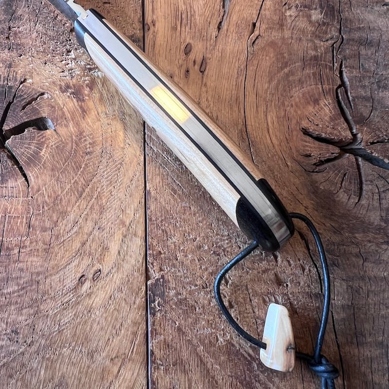 couteau basque talaia couteau du berger nafarroa ivoire ebene carbone 9