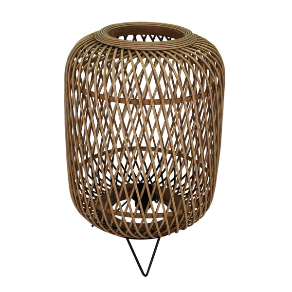 Een gedetailleerde weergave van de beige Nature Diagonaal tafellamp. Perfect voor een warme, landelijke sfeer in uw interieur.