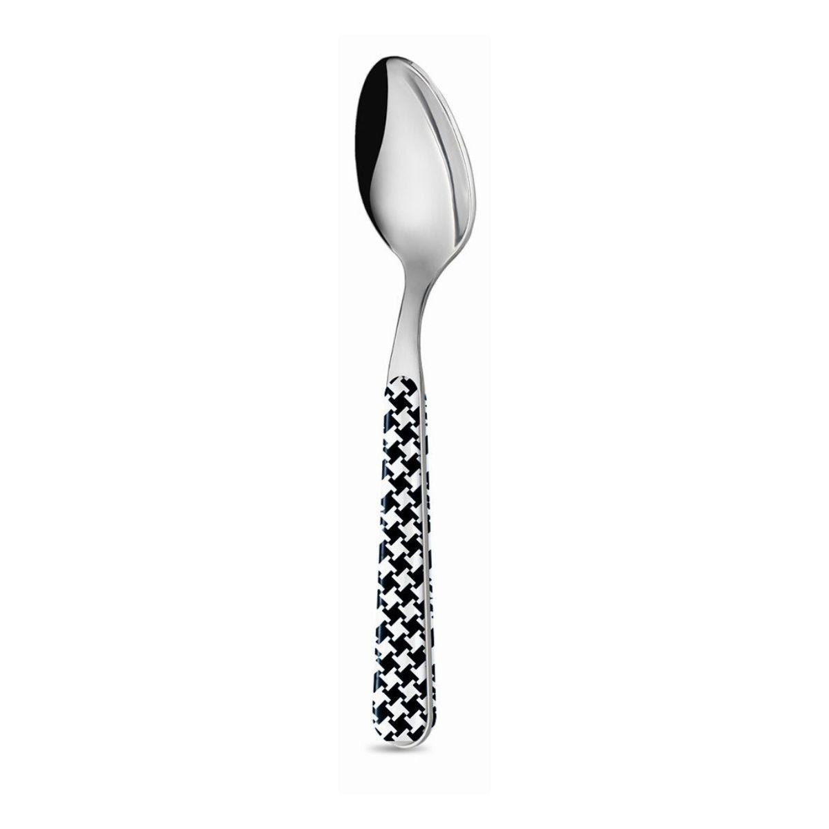 6 Coffee Spoons - Black Pied de Poule BD14016K