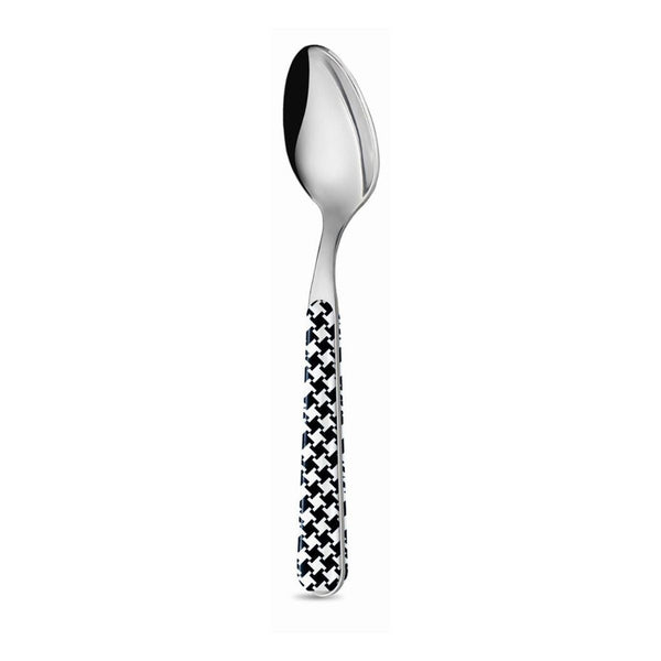 6 Coffee Spoons - Black Pied de Poule BD14016K