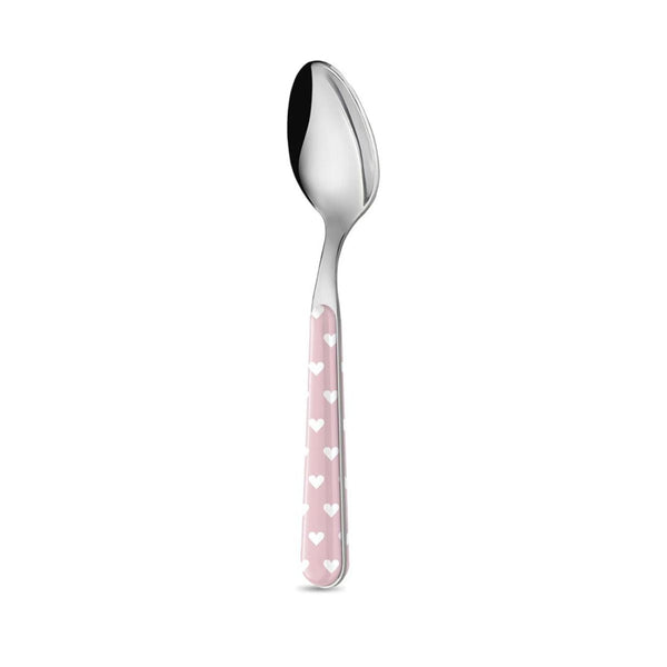 6 Cucchiaio Caffè - Cuoricini Rosa BD14060PLM