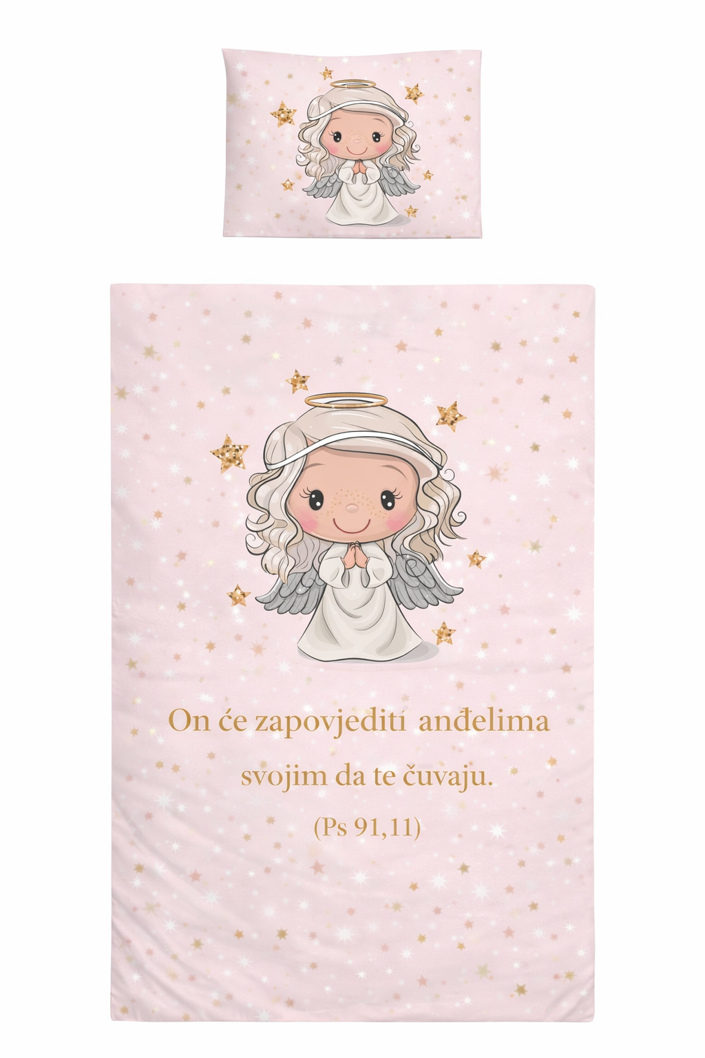 Bedding set 60x120cm - 2-piece - He will command his angels to guard you