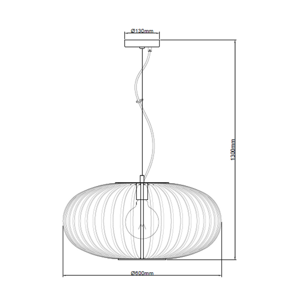 Detail van de gouden Curvato hanglamp met een industrieel design. Deze lamp voegt een luxe uitstraling toe aan elke ruimte.