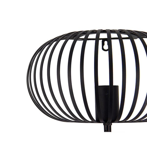 Deze detailfoto toont de zwarte Curvato wandlamp met een industrieel ontwerp. Perfect voor een stoere, moderne sfeer.
