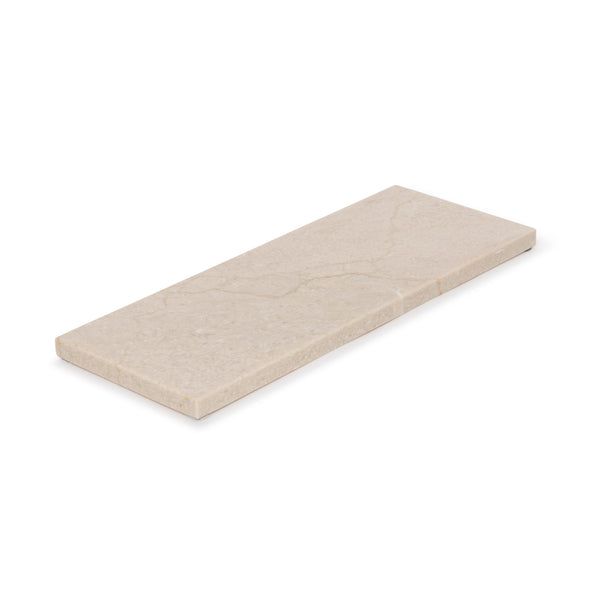 Marmer dienblad rechthoek S beige