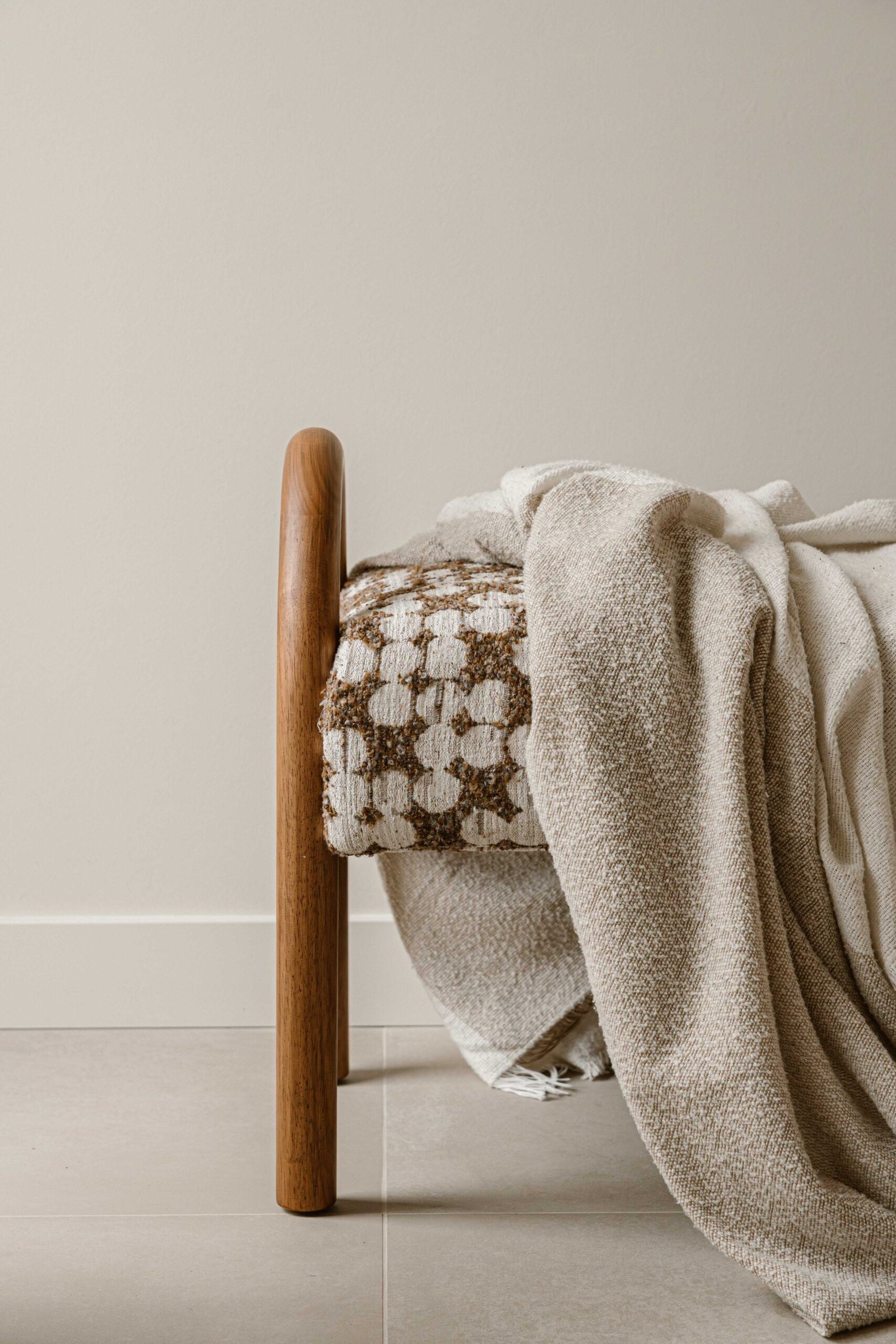 Indore Home - Hilton - Bench - Brown - Beige