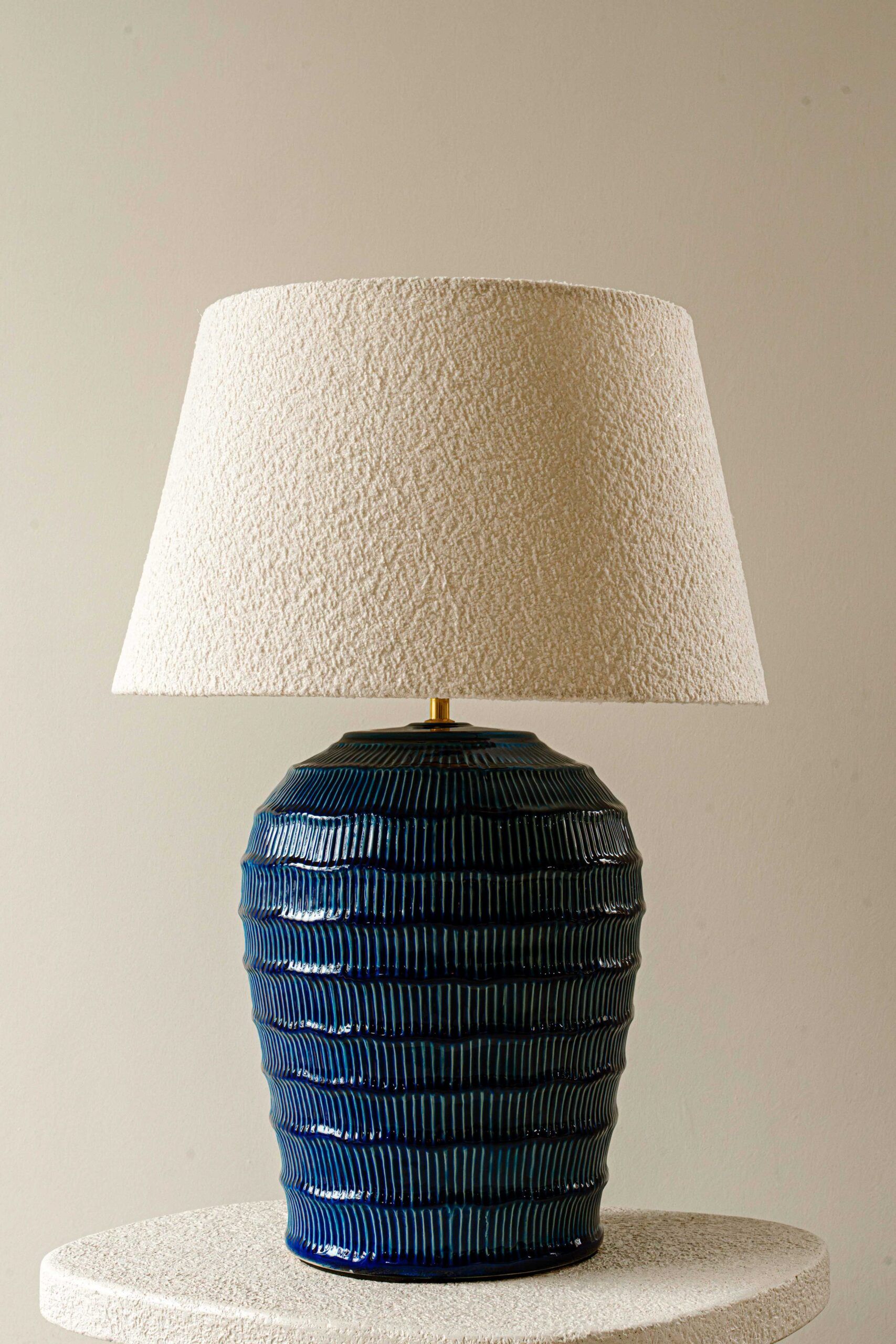Indore Home - Capri - L - Table Lamp - Blue
