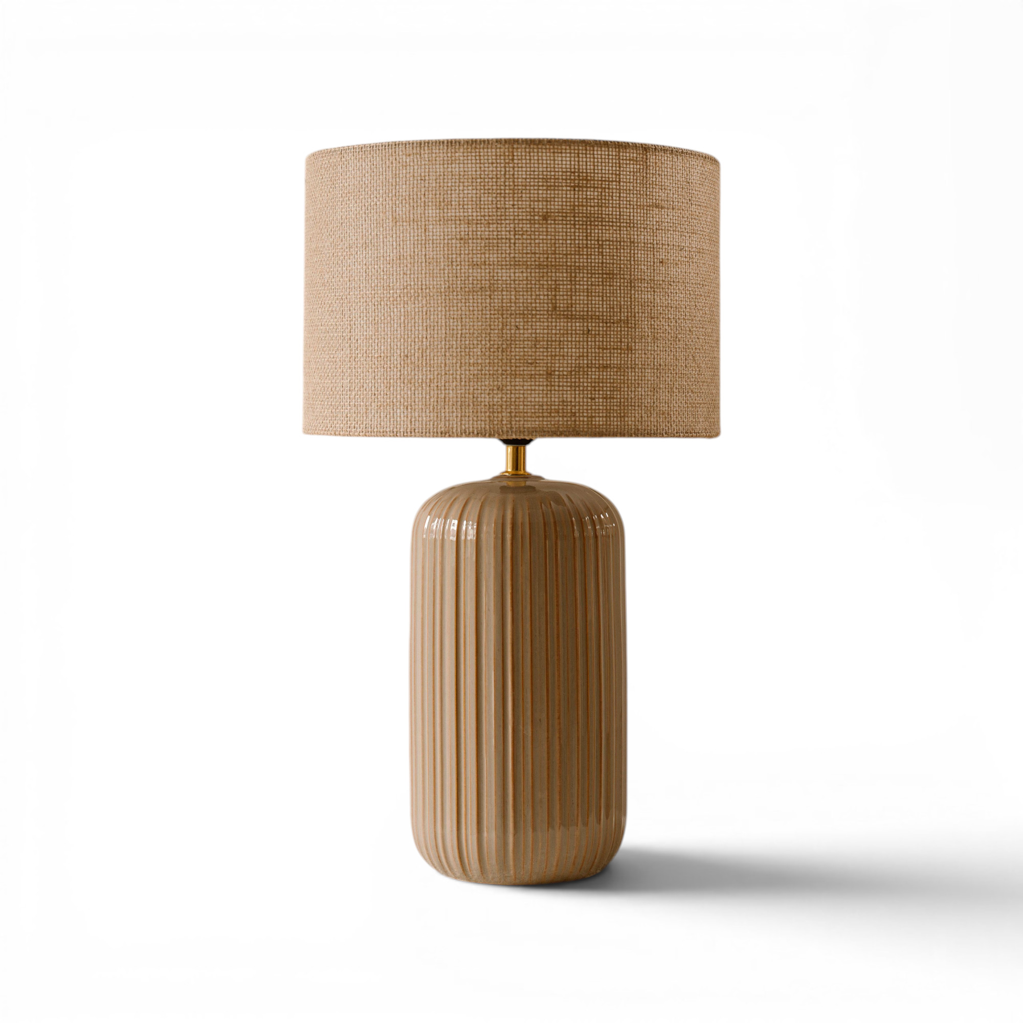 Indore Home - Verona - M - Table Lamp - Beige