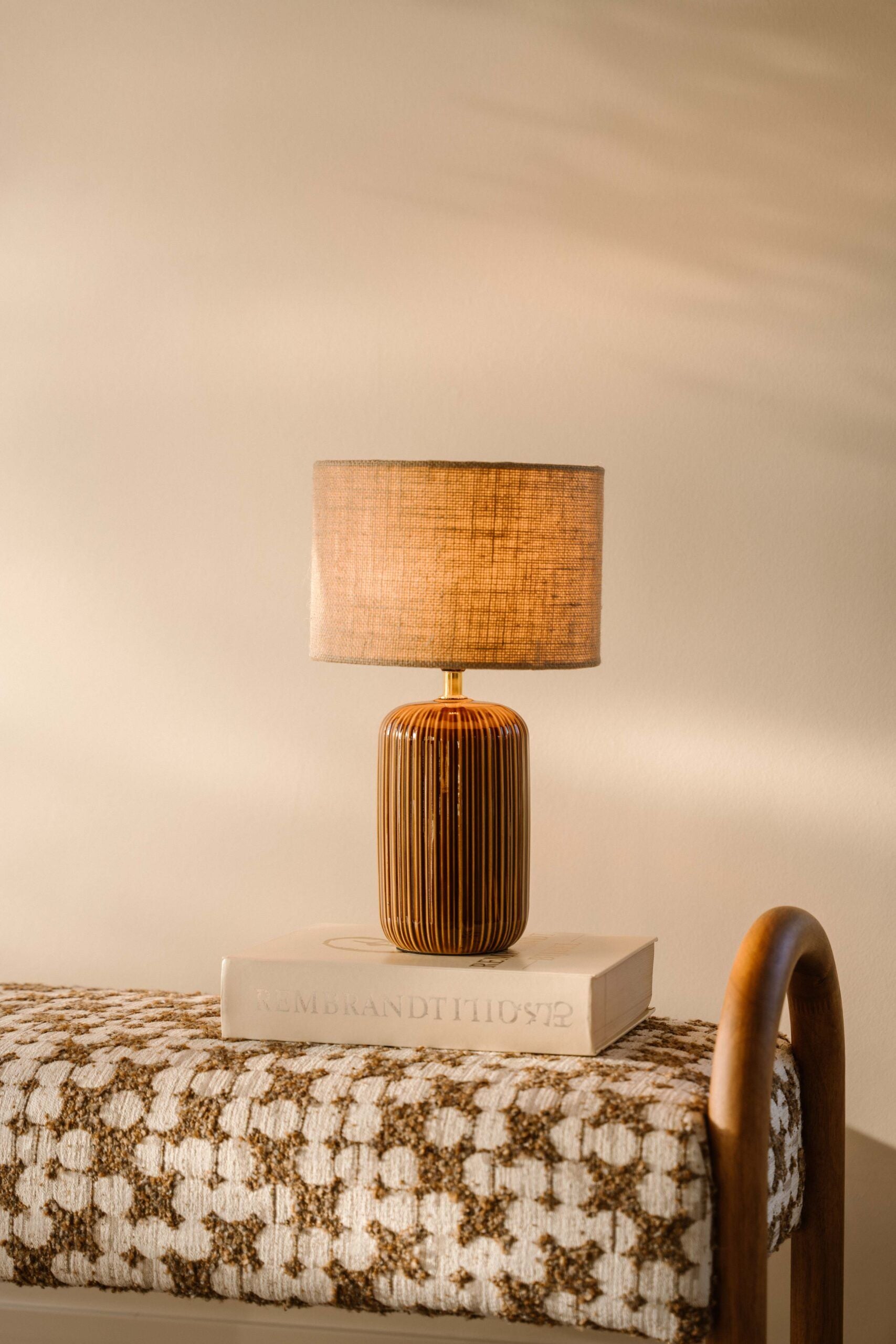 Indore Home - Verona - S - Table Lamp - Brown