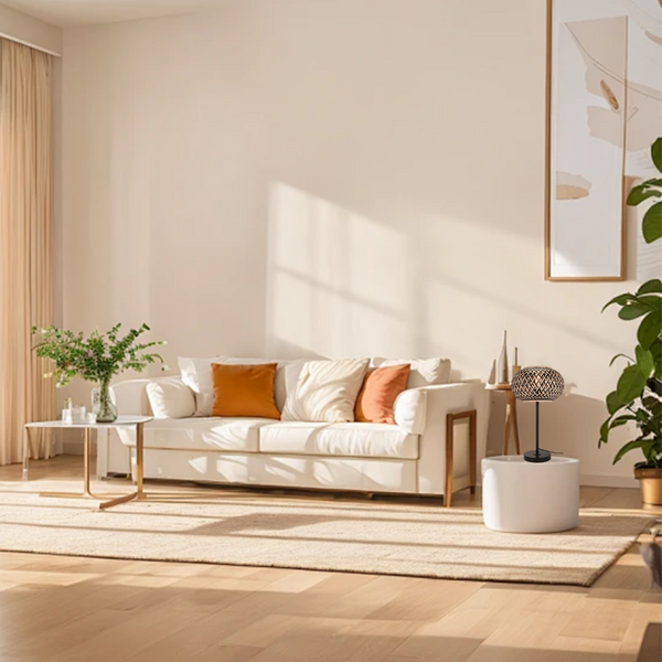 Various Table Lamp Weaving - Diameter 28 cm - Metal/Bamboo - E27 Socket, 1 Flame