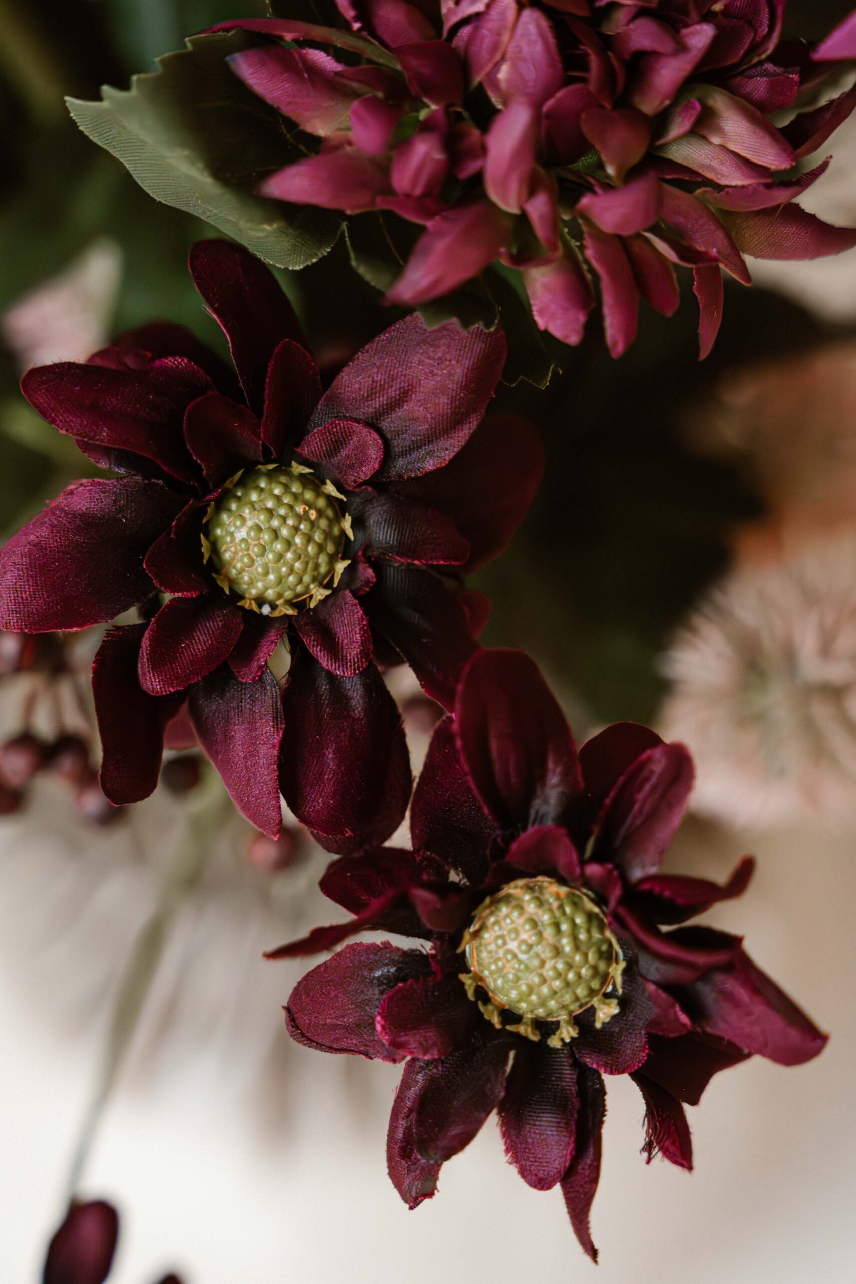 Indore Silva - Daisy - Purple - artificial branch - silk