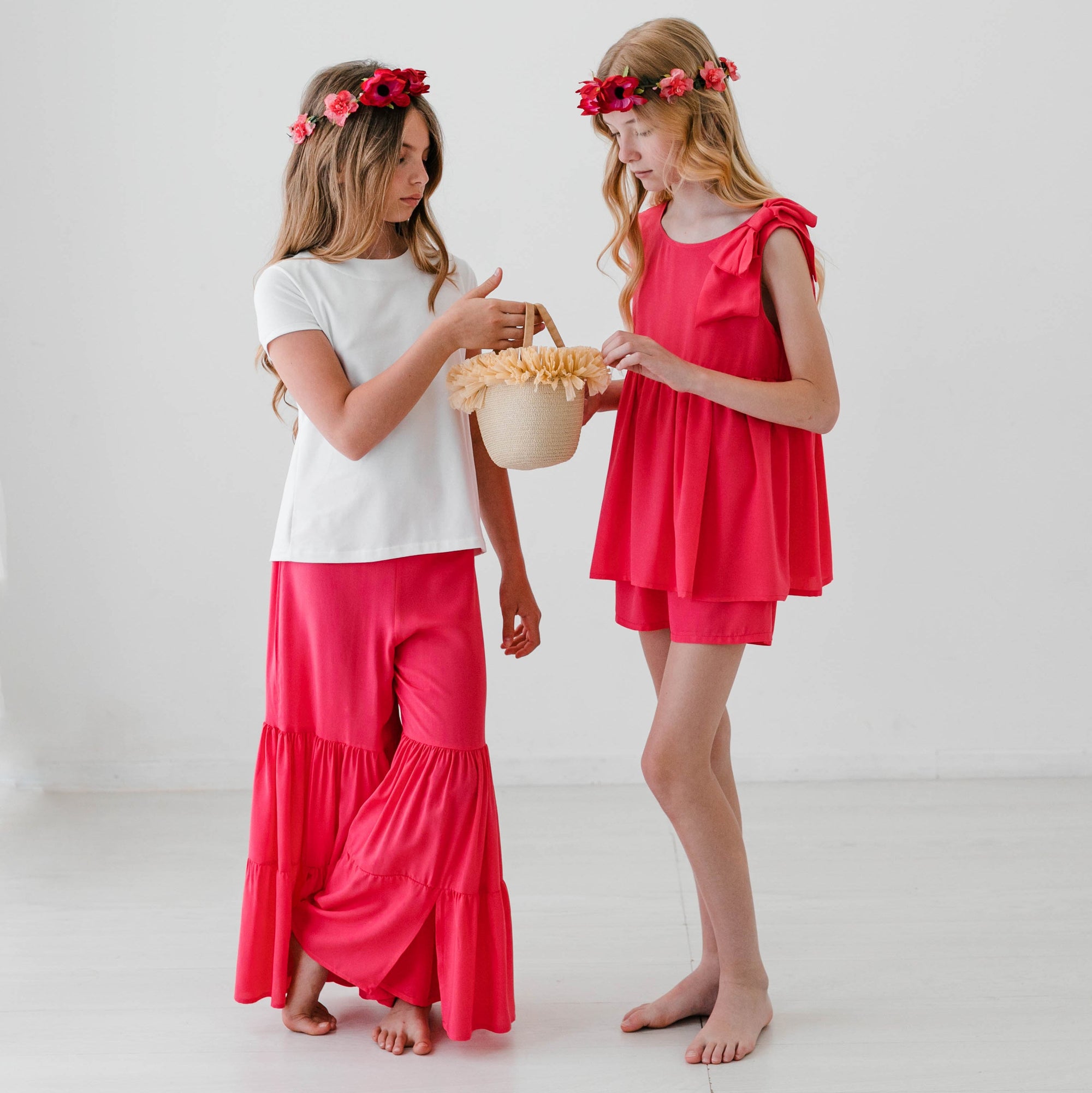 VISCOSE TOP WITH BOW
