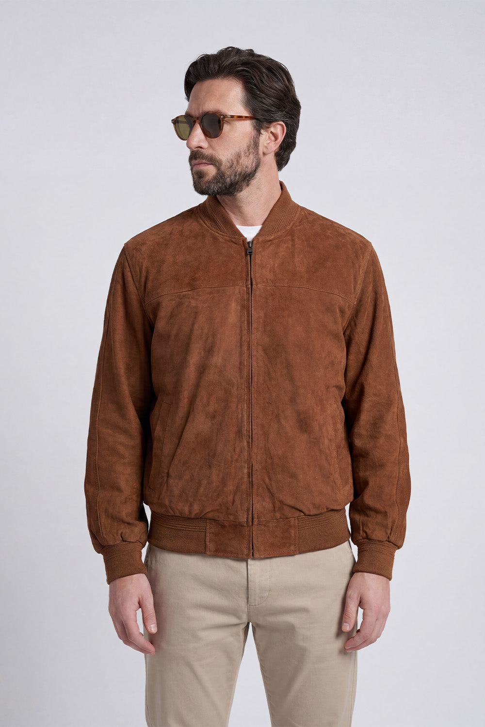 David Camoscio giacca uomo 100% vera pelle Made in Italy - Barone Firenze