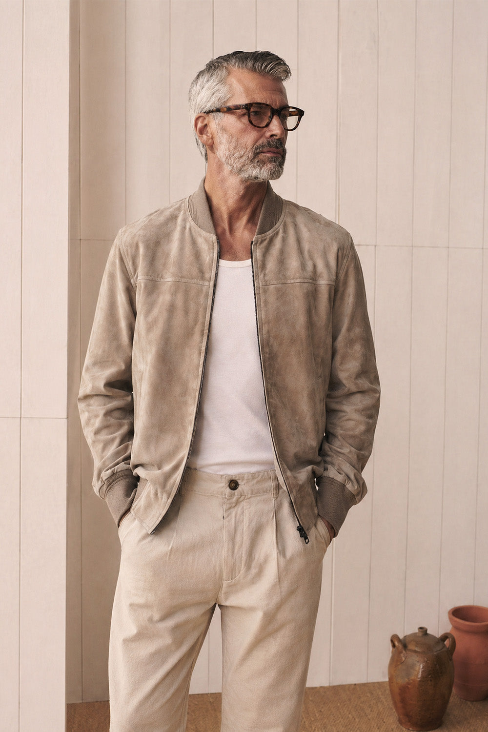David Taupe Suede
