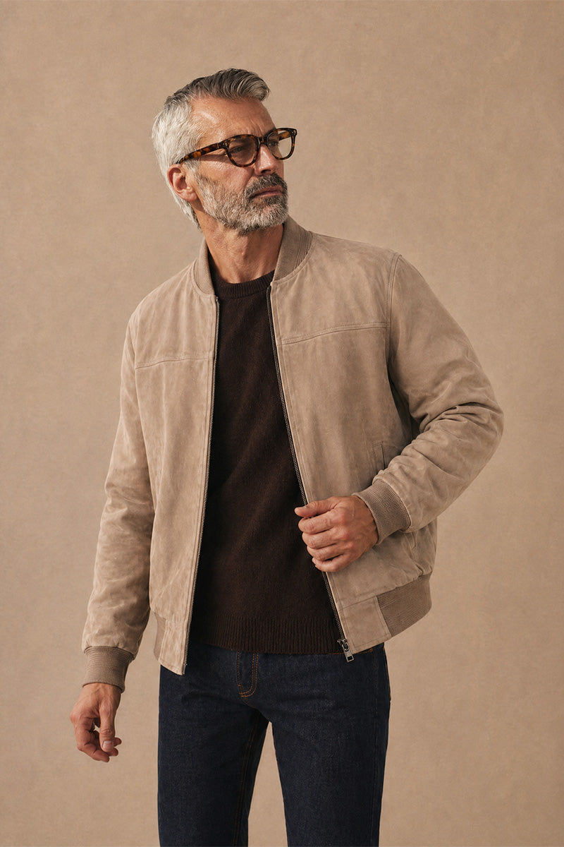 David Taupe Suede
