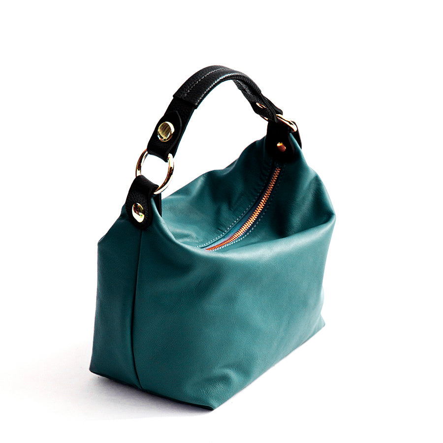 DEMY SMALL - Soft Nappa Leather Bag in Teal