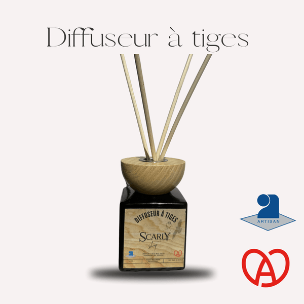 Diffuseur à Tiges 100ml base de Coco - Parfum de Grasse Scarly Shop - Scarly Shop