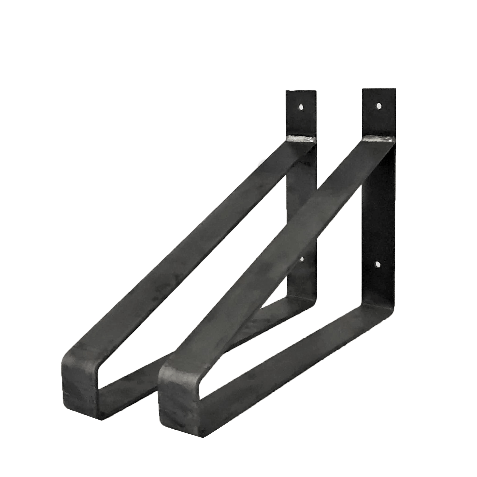The Industrial Shelf Brackets XL Without Coating - 35 cm