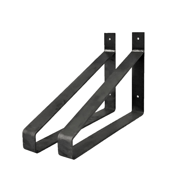 The Industrial Shelf Brackets XL Without Coating - 35 cm