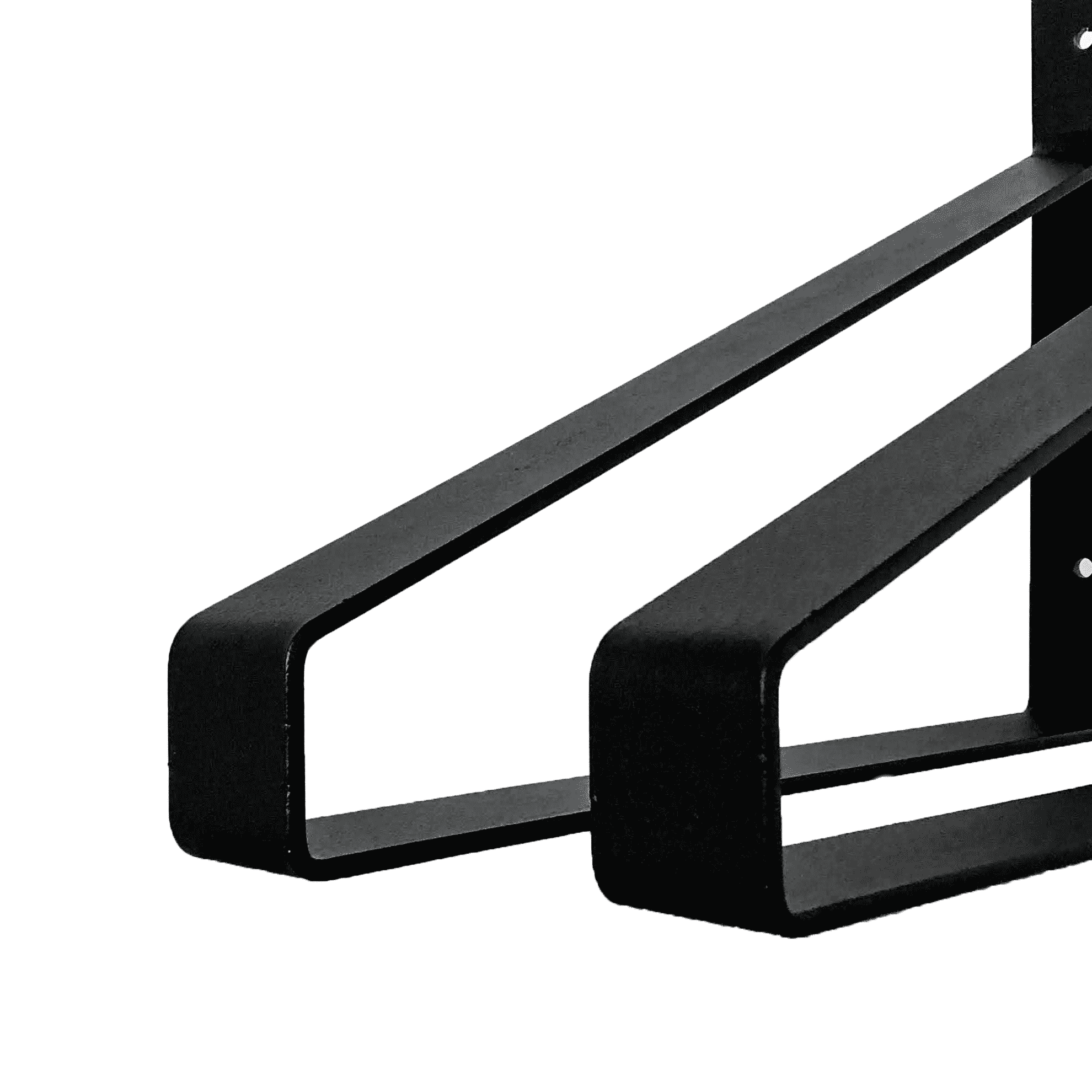 The Industrial Shelf Brackets XL Matte Black - 35 cm