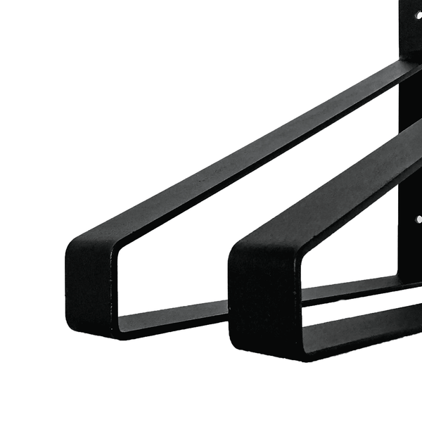 The Industrial Shelf Brackets XL Matte Black - 35 cm