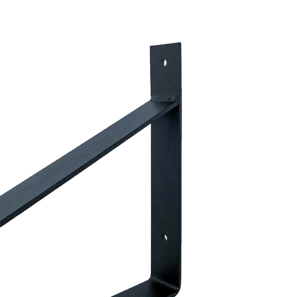 The Industrial Shelf Brackets XL Matte Black - 35 cm