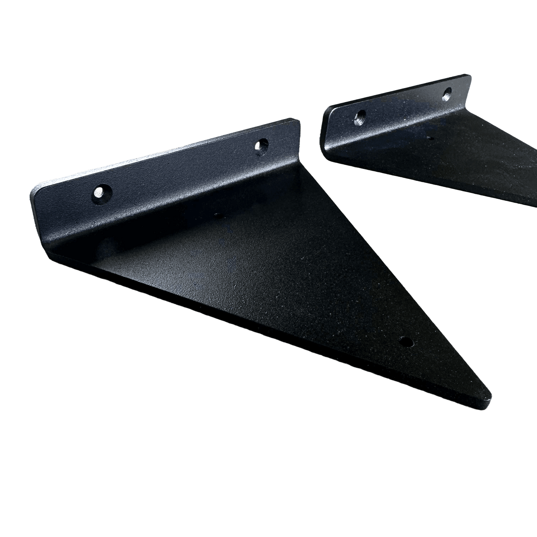 The Industrial Triangle Shelf Brackets Matte Black - 15-25 cm
