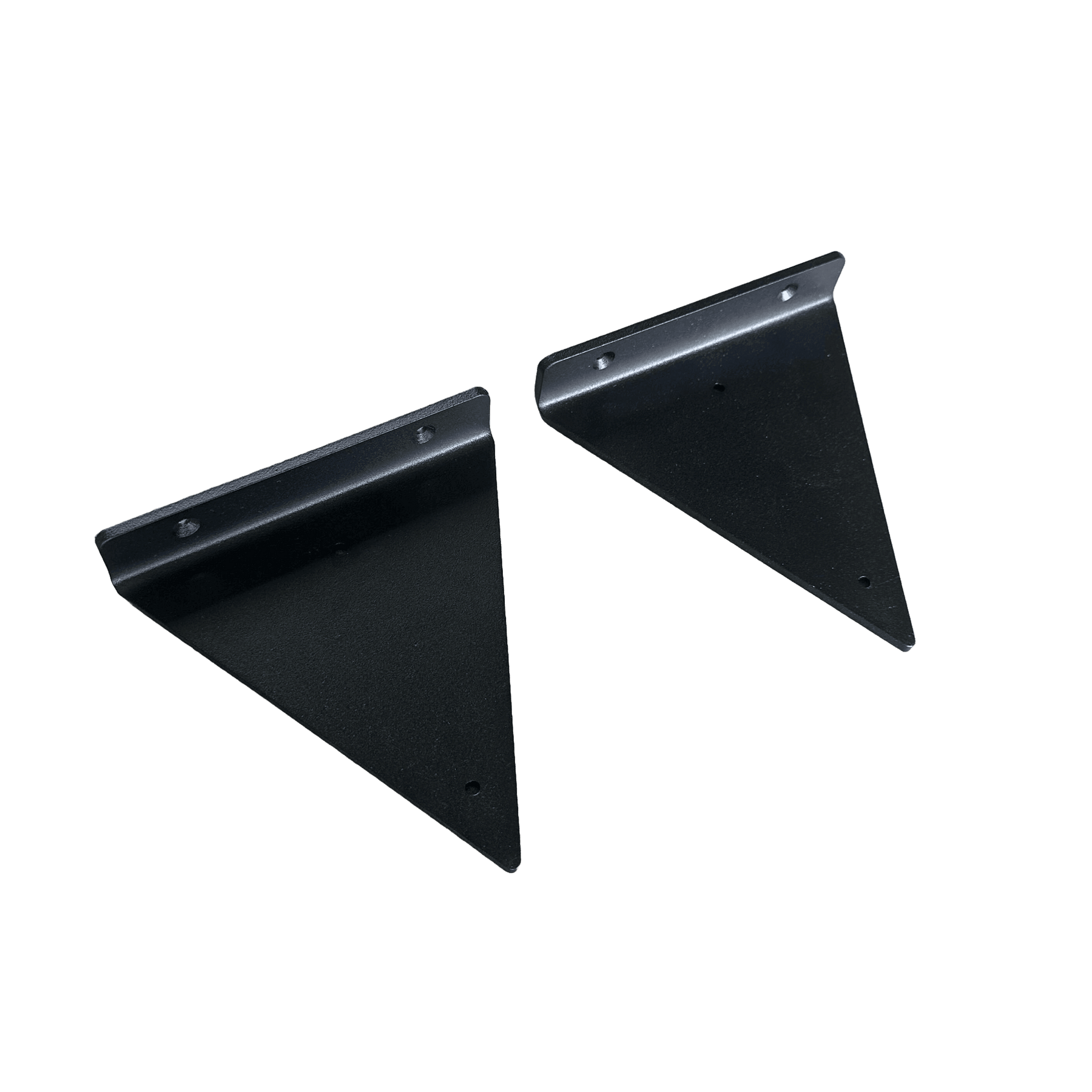 The Industrial Triangle Shelf Brackets Matte Black - 15-25 cm