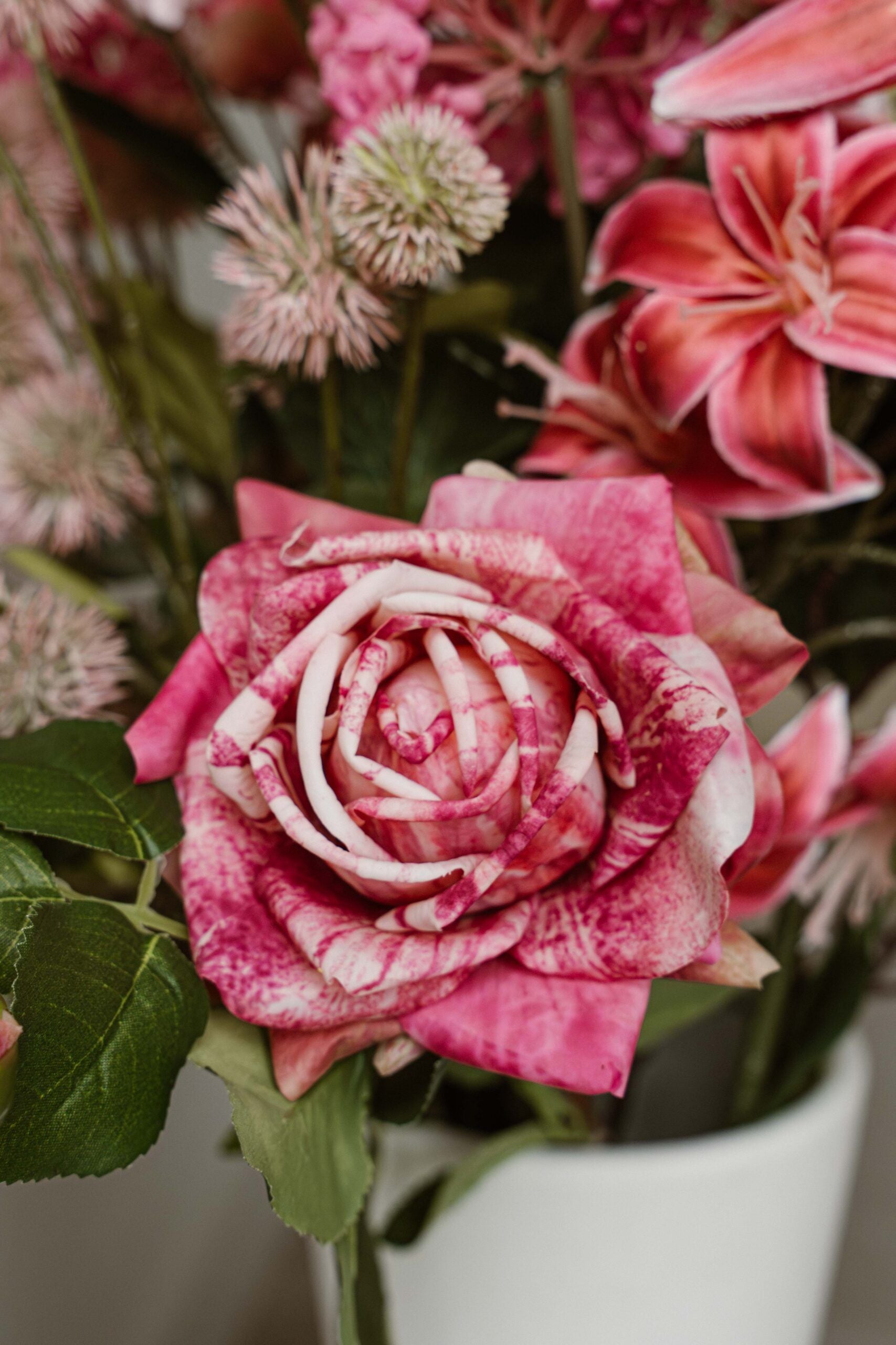 Indore Silva - Rose - Pink - artificial branch - silk