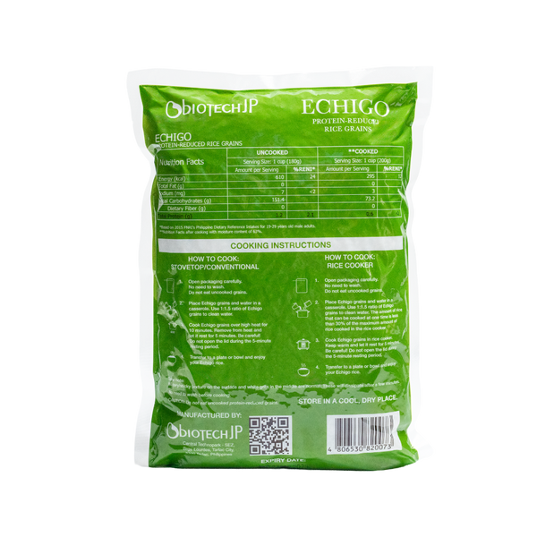 Echigo Grain – Low Protein Uncooked Rice
