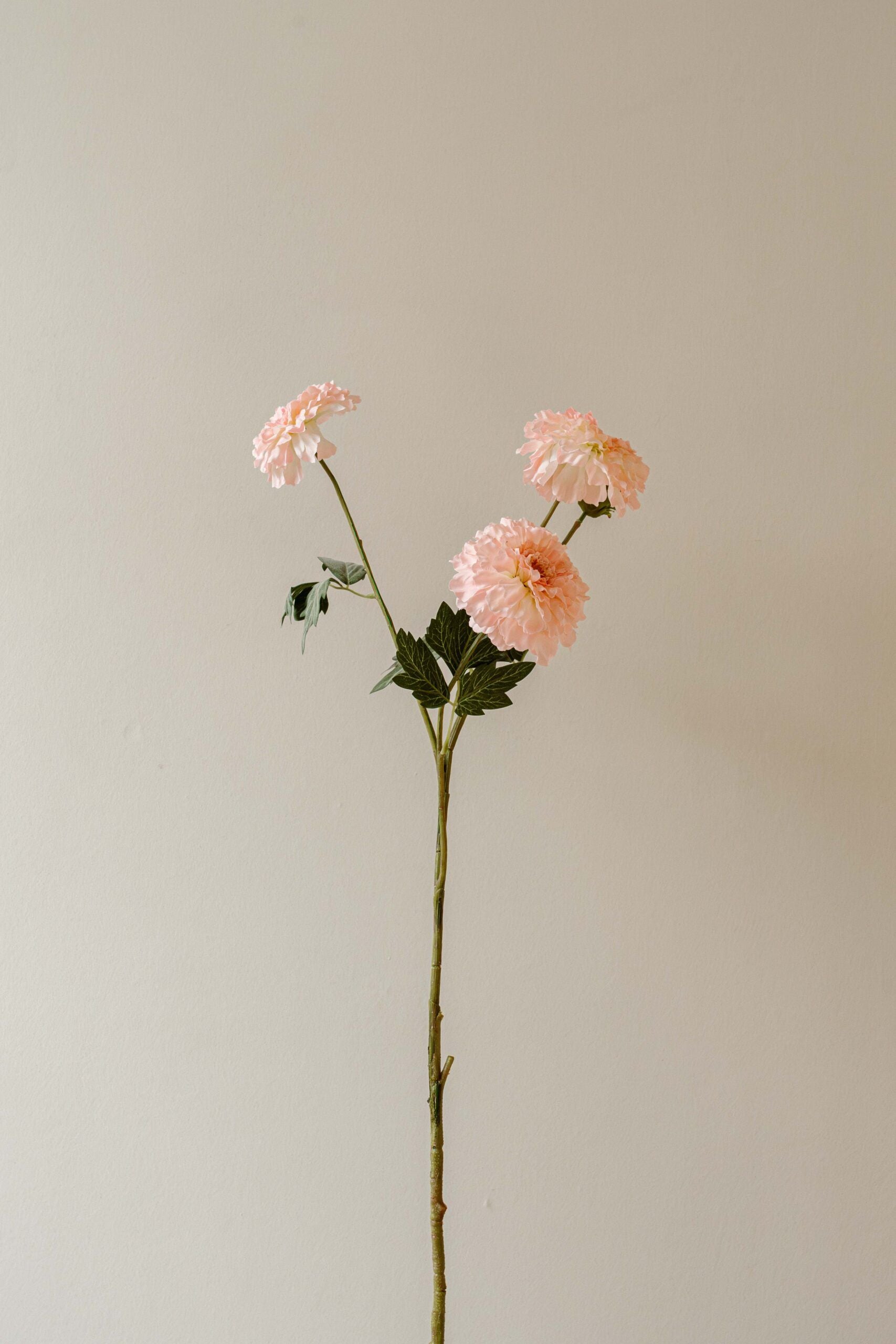 Indore Silva - Tagetes erecta - Pink - artificial branch - silk