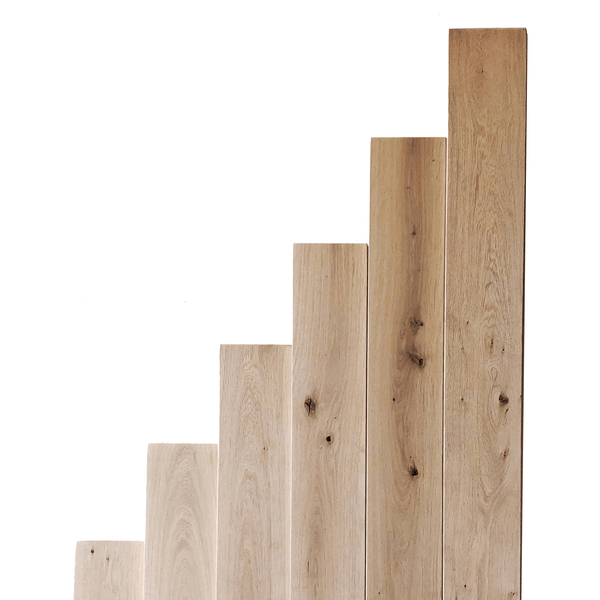 Supports d'étagère en L industriels avec étagère en chêne - 15 cm